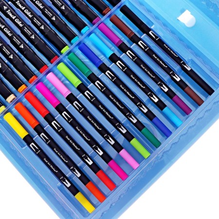 Set for drawing animals blue-6