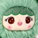 Soft toy "Doll" in a costume of Bear, 30 cm, green color