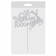 New Year's topper "Happy New Year!", Deer, silver color