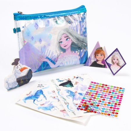 A set with strands, tattoos, rhinestones, in the purse "A Set of Beauty for Creativity" Cold Heart
