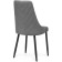 Chair on a metal frame Lord metal/velor, black/gray 45x50x95 cm