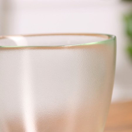 Flower pot with pallet No. 2 "Aleb" Transparent, 0.85 liters-2