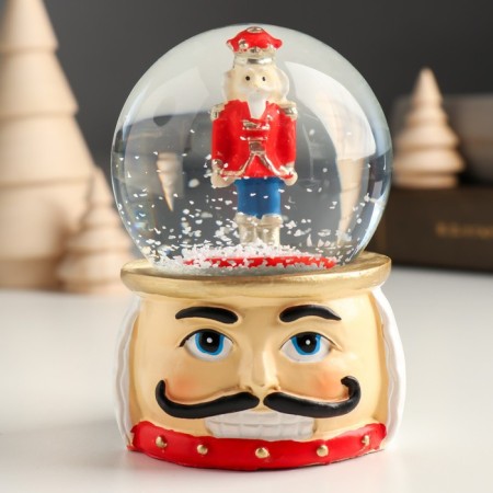 Souvenir Polystone Water Ball "Nutcracker" 7.2x7x9.5 cm-5