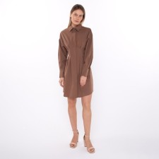 Women's dress, dark beige color, size 44