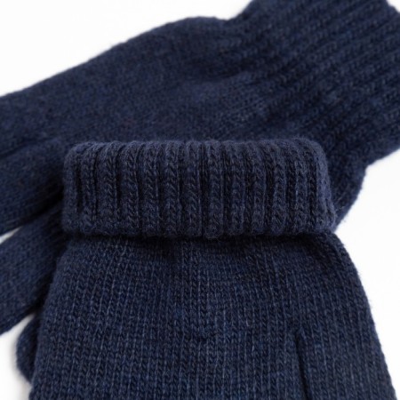 Children's gloves, dark blue color, size 17 (11-12 years)-2