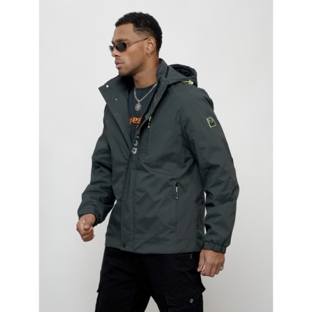 Sports male jacket, size 50, dark gray color-6