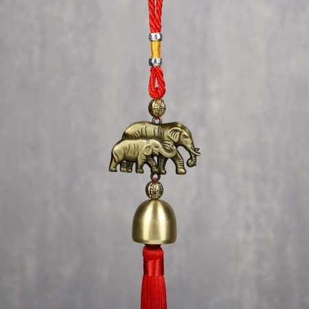 Bell Metal "Elephant and Elephant" 1 bell d = 2.5 cm 35x5x2.7 cm
