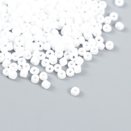 Beads "Zlatka" 08/0, 3 mm, 10 g 0041m white