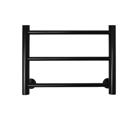 Water towel "Sanprise" Aurora P6, 400x700 mm, with a shelf, lower connection, black-2