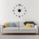Watching interior, 3D, silent, sticker, large, D-40 cm