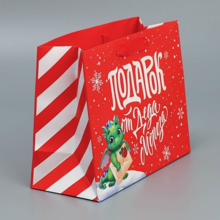 Laminated horizontal “Dragon with a letter”, MS 23 x 18 x 10 cm, New Year-2