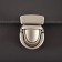 Bag Castle, matte, 3.5 × 4.7 cm, pearl silver color