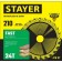 Disk STAYER 3680-210-32-24_z01, on wood, fast cut, 24t, 210 x 32/30 mm