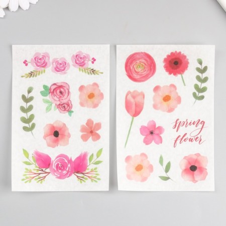 Stick paper "Fragrant flowers" set of 6 sheets 18.6x10 cm-3