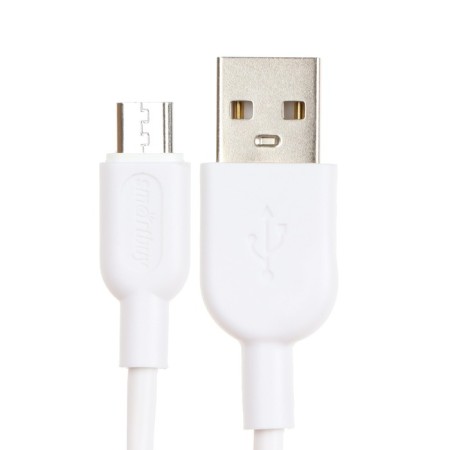 Cable Smartbuy S01, MicroUSB - USB, 2.4 A, 1 m, charging + data transfer, white-1