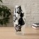 Vase Glass "Cat" 5, D-7.5cm 10x26 cm, V = 1.7l