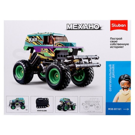 Designer SUV "Bigfoot" Sluban Mechano, Inertia, 252 details, 6+-7