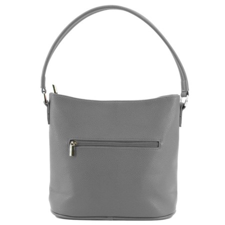 Bag women, genuine leather, gray 27x12x47 cm-1