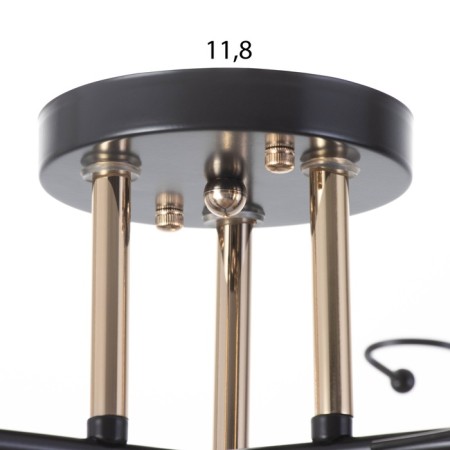 Acapulco chandelier 3x60W E27 brown, gold 52x52x24cm-7