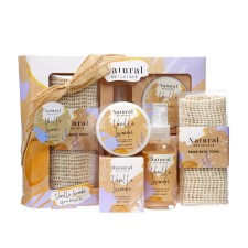 Gift set of Natural Botanique: soap 80 g, mist 120 ml, oil 50 ml, washcloth