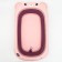 Bath Bath Folding with a drain, "Bear", 83 cm., Pink color