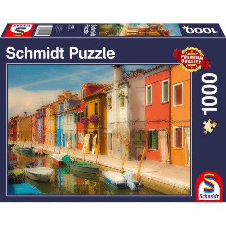 Puzzle "Bright Murano houses", 1000 elements