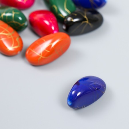 Beads for creativity Plastic "Stone-row" set 10 pcs mix 1.4x1.4x2.5 cm-2