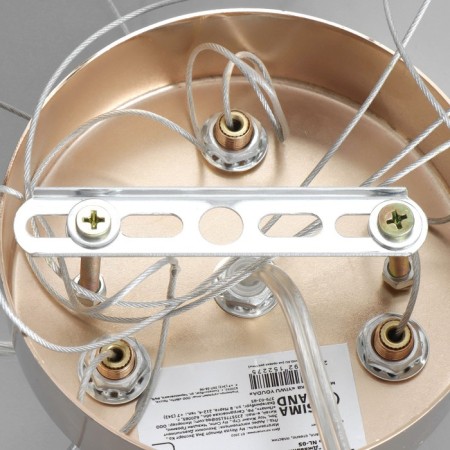 Javani chandelier 6he14 40W gold 55x55x23 cm Bayerlux-9