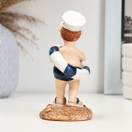 Figure "Boy with a circle" 7x7x15cm-2