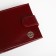 Men's purse on the button, Textura, a map for cards, coins, burgundy color