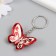 A keychain plastic for metal "Butterfly with patterns on wings" MIX 3.5x4.7x0.5 cm