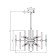 Chandelier on the rod Matilda A1064PL-10CC, E14, 10x40 W, 60x60x68 cm, Chrome