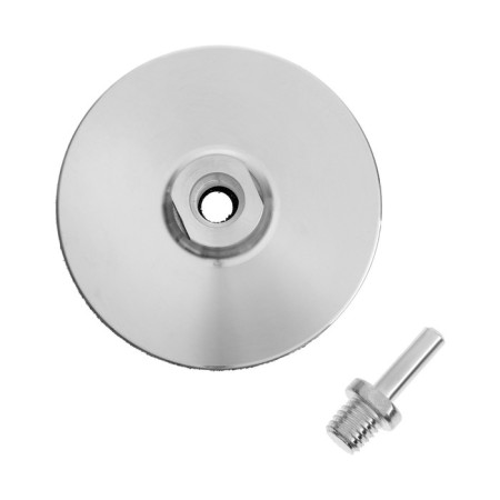 Velcro nozzle for drill and ushm tundra, thin aluminum disk, M14, with an adapter, 100 mm-1