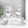 Souvenir ceramics "Two owls on the snag" silver 15x4.5x13.3 cm