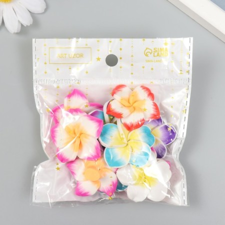 Bead for creativity PVC "plumeri" mix 1.1x3.3x3.3 cm-3