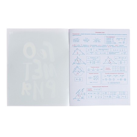 Subject “Domino”, 48 sheets in a cage, “geometry”, plastic cover, offset block-1