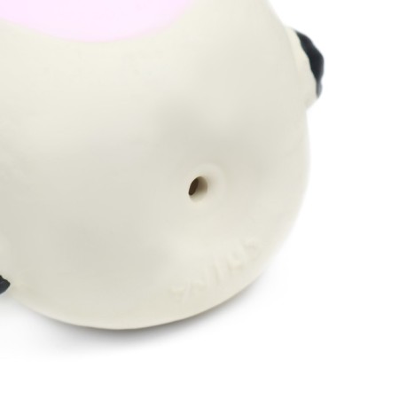 Power Toy for Dogs "Cow-Kugya", 14 cm, white/pink-3