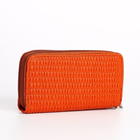 Women's wallet with lightning, orange color-1