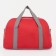 Sports bag with lightning, external pocket, gray/red color