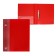 Folder on 2 rings A4, Calligrata, 25 mm, 700 μm, internal and end pocket, red