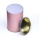 Tube 73x110 mm (90 mm inner height), cardboard, metal lid pink