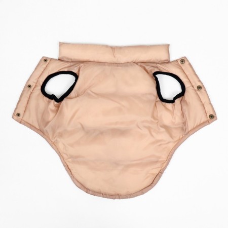 Jacket for dogs "Chocolate", size M (DS 33, OG 46, Osh 33), beige-brown-6