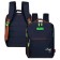 Youth backpack 39 x 26 x 10 cm, ergonomic back, Across G6, black/green G-6-1