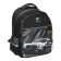 School backpack, 40 x 33 x 19 cm, ergonomic back, stavia "monochrome", black/orange