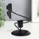 Summary Metal per 1 candle "Ginkgo sheet" d-2.5 cm black 9x9x13.5 cm