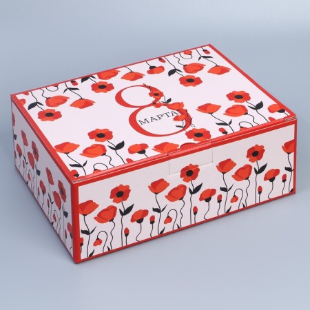 Box Gift team, packaging, "Happy Spring", 26 x 19 x 10 cm-2