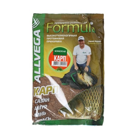 Bait Allvega Formula Carp Hemp, Konopro carp, 900 g