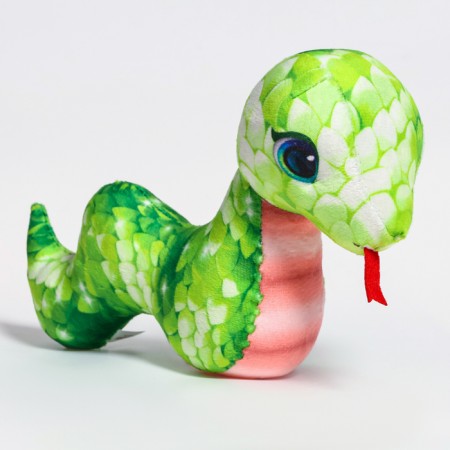 Soft toy "snake", green-1