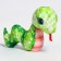 Soft toy "snake", green