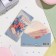 Money envelope "Happy Birthday!" Glitter, Congrev, blue background, pink flowers, 17x8 cm